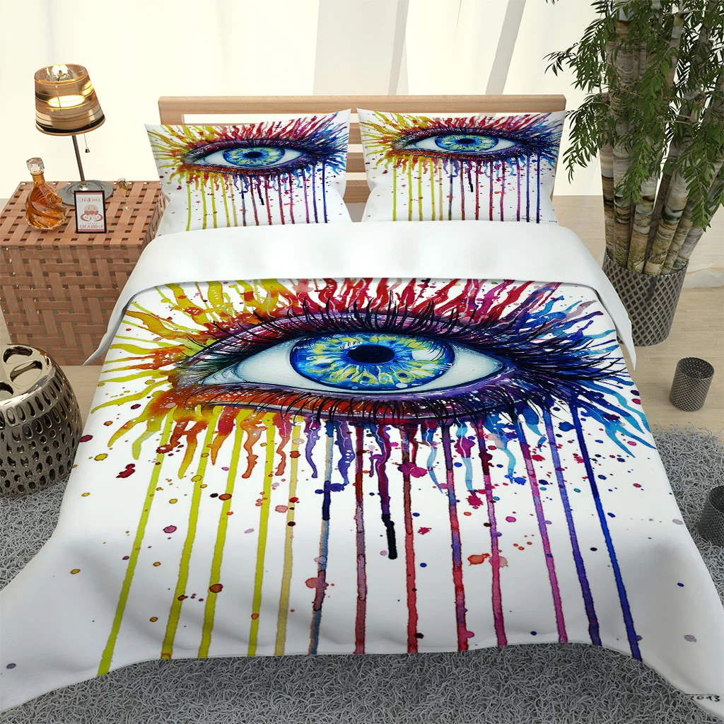 2020 Hot Style Bedding Set 3d Digital Eye Pattern 2/3pcs Duvet Cover Set Single Twin Double Full Queen King Bedding
2020 Hot Style Bedding Set 3d Digital Eye Pattern 2/3pcs Duvet Cover Set Single Twin Double Full Queen King Bedding