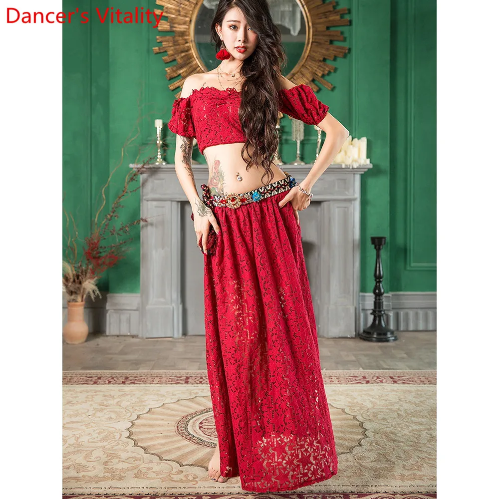Belly Dance Practice Clothes Autumn New Arrival Lace Sexy Long Skirt Women Adult Oriental Indian Dancing Performance Costume
Belly Dance Practice Clothes Autumn New Arrival Lace Sexy Long Skirt Women Adult Oriental Indian Dancing Performance Costume