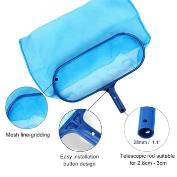VOGVIGO Professional Blue Plastic Leaf Rake Mesh Net Skimmer Clean Swimming Pool Tool Leaf Skimmer Net Shallow Water Leaf Net
VOGVIGO Professional Blue Plastic Leaf Rake Mesh Net Skimmer Clean Swimming Pool Tool Leaf Skimmer Net Shallow Water Leaf Net