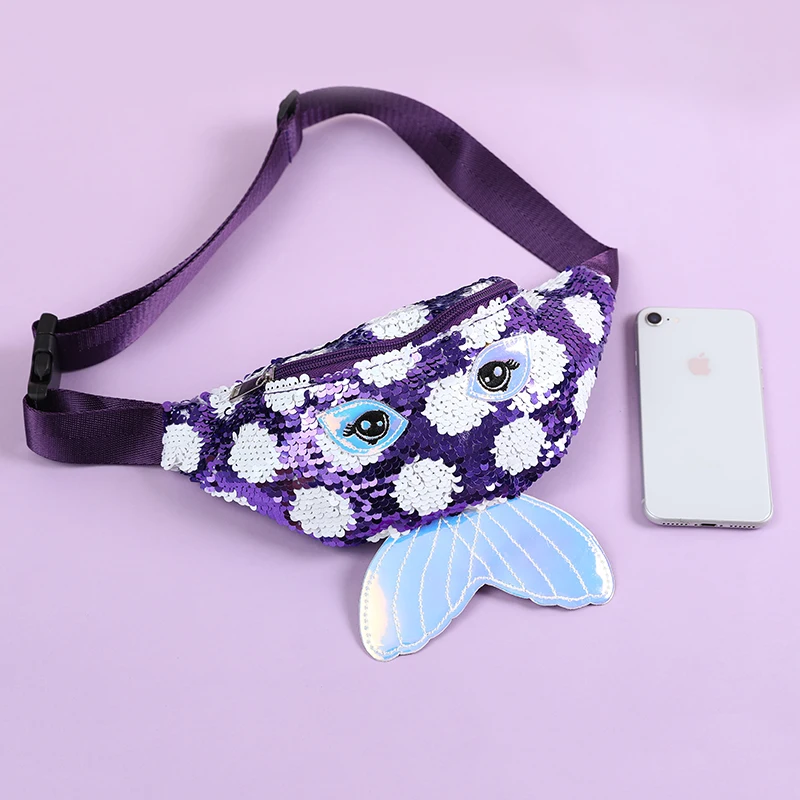 Women Mermaid Sequins Waist Bag Colorful New Fashion Dot Phone Fanny Pack Girls Cartoon Glittering Chest Belt Bag For Teenager 
Women Mermaid Sequins Waist Bag Colorful New Fashion Dot Phone Fanny Pack Girls Cartoon Glittering Chest Belt Bag For Teenager