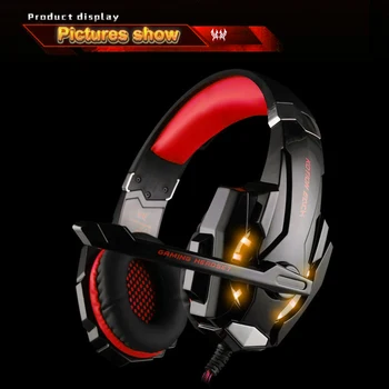 Lighting Audio Over-Ear Earphone for Computer Tablets Smartphone G9000 3.5mm Wired Gaming Headphone for PS4 PC
Lighting Audio Over-Ear Earphone for Computer Tablets Smartphone G9000 3.5mm Wired Gaming Headphone for PS4 PC