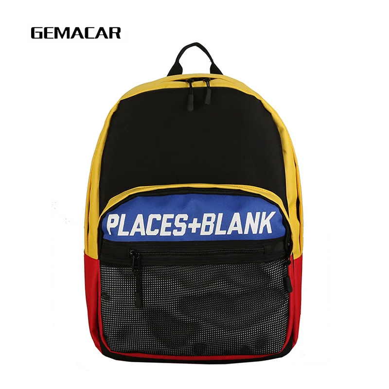 Fashion Student Backpack Unisex Contrast Color Multifunction Cloth Backpack Men And Women Trend With Letters Backpack Net Cover
Fashion Student Backpack Unisex Contrast Color Multifunction Cloth Backpack Men And Women Trend With Letters Backpack Net Cover