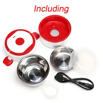MINI Rice Cooker Thermal Heating Electric Lunch Box 2 Layers Portable Food Steamer Cooking Container Meal Lunchbox Warmer 1.3L
MINI Rice Cooker Thermal Heating Electric Lunch Box 2 Layers Portable Food Steamer Cooking Container Meal Lunchbox Warmer 1.3L