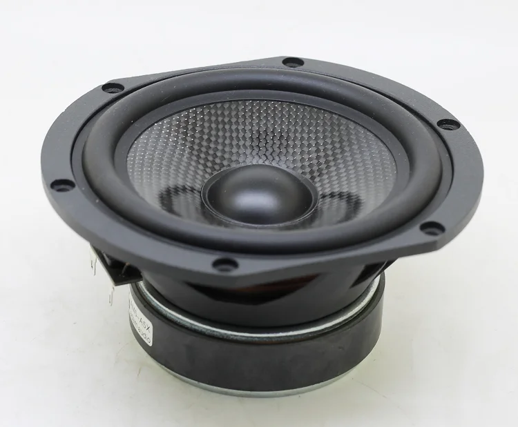 

5.5 inch Mid-bass Speaker 6Ohm 60W 147MM Monitor Midrange Woofer Loudspeaker Aluminum frame Carbon fiber Basin Deep Bass New 1pc