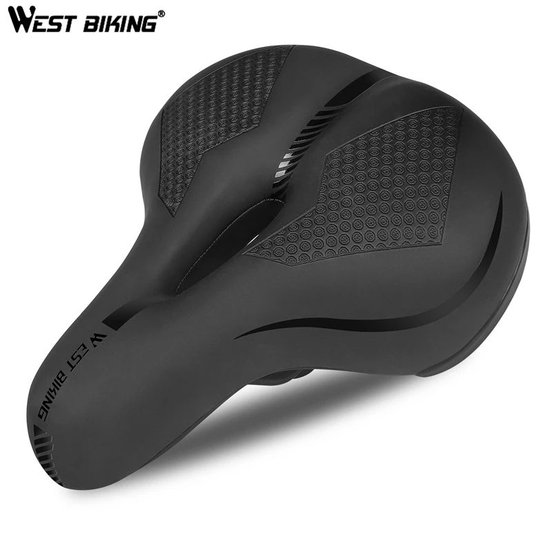WEST BIKIMG Bike Saddle Comfortable MTB Bicycle Saddle Wide Seat Cushion with Reflective Strap Shock Absorption Cycling Saddles
WEST BIKIMG Bike Saddle Comfortable MTB Bicycle Saddle Wide Seat Cushion with Reflective Strap Shock Absorption Cycling Saddles