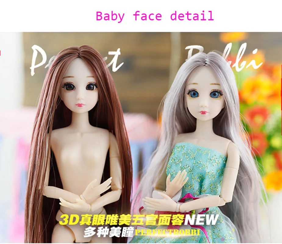 BJD кукла 30 см 20 подвижные куклы Jointe 3D глаза Bjd пластиковая для девочек игрушки