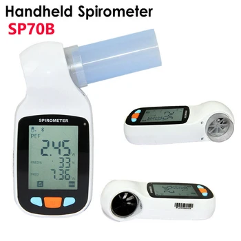 SP70B Digital Spirometer Handheld Bluetooth Lung Function Tester Breathing Spirometry Diagnostic Software FVC VC SVC MVV Monitor
SP70B Digital Spirometer Handheld Bluetooth Lung Function Tester Breathing Spirometry Diagnostic Software FVC VC SVC MVV Monitor