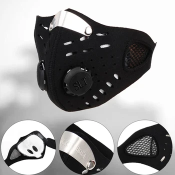 Sports Mask Wind-proof Dust-proof Mask Activated Carbon Filter Valve PM2.5 Running Motorcycle Cycling Mask Anti- fog Mask
Sports Mask Wind-proof Dust-proof Mask Activated Carbon Filter Valve PM2.5 Running Motorcycle Cycling Mask Anti- fog Mask
