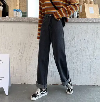 2020 Spring And Autumn New Style Korean-style Students High Waist Jeans Women's Loose-Fit Casual Straight-Cut Slimming Jean
2020 Spring And Autumn New Style Korean-style Students High Waist Jeans Women's Loose-Fit Casual Straight-Cut Slimming Jean