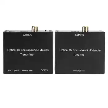 Digital Audio Extender Coaxial and Optical Fiber Converter for Cat5e/6 Cable Audio Decoder New
Digital Audio Extender Coaxial and Optical Fiber Converter for Cat5e/6 Cable Audio Decoder New