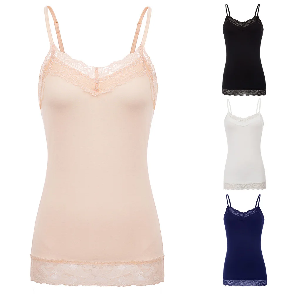 2019 female Camisole KK Sexy Women's comfortable Comfy Spaghetti Straps Lace Trimmed Rayon Camisole Cami Tops
2019 female Camisole KK Sexy Women's comfortable Comfy Spaghetti Straps Lace Trimmed Rayon Camisole Cami Tops