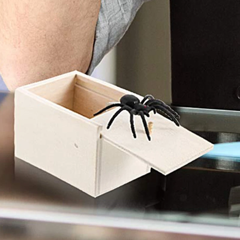 4 Pieces Spider Prank Scare Box Wooden Surprise Box Practical Handmade Fun Surprise Joke Boxes
4 Pieces Spider Prank Scare Box Wooden Surprise Box Practical Handmade Fun Surprise Joke Boxes