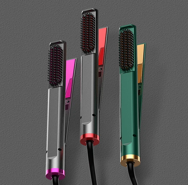 Hair Straightener Flat Iron Straightening Brush Hot Heating Comb Hair Straight Styler Corrugation Curling Iron Hair Curler Comb Hair Straightener Flat Iron Straightening Brush Hot Heating Comb Hair Straight Styler Corrugation Curling Iron Hair Curler Comb