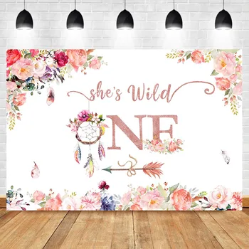Wild One Backdrop Rose Gold Flower Girl Birthday Party Background Photography Bohemia Dreamcatcher Dessert Table Decorate Props 
Wild One Backdrop Rose Gold Flower Girl Birthday Party Background Photography Bohemia Dreamcatcher Dessert Table Decorate Props