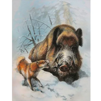 5D DIY Diamond Painting Animals Full Square Boar Fox and Wild Boar Mosaic Diamond Embroidery Cross Stitch Needlework Home Decor 
5D DIY Diamond Painting Animals Full Square Boar Fox and Wild Boar Mosaic Diamond Embroidery Cross Stitch Needlework Home Decor