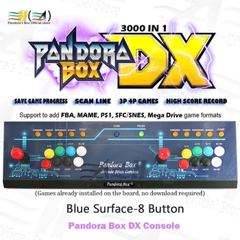 Pandora Box DX 3000 in 1 arcade game Console 8 button custom support 3P 4P game Save Game progress can add 5000 games 3D tekken
Pandora Box DX 3000 in 1 arcade game Console 8 button custom support 3P 4P game Save Game progress can add 5000 games 3D tekken