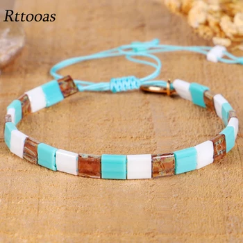 

Rttooas TILA Beaded Bracelet For Women Adjustable Pulseras Mujer 2020 Bileklik Femme Charm Bracelets Trendy Jewelry Gift