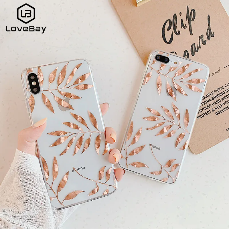 Lovebay Rose Gold Plating Clear Case For iPhone 11 Pro Max X XR XS Max 8 7 Plus Shining Leaves Tree Soft TPU Clear Back Cover
Lovebay Rose Gold Plating Clear Case For iPhone 11 Pro Max X XR XS Max 8 7 Plus Shining Leaves Tree Soft TPU Clear Back Cover
