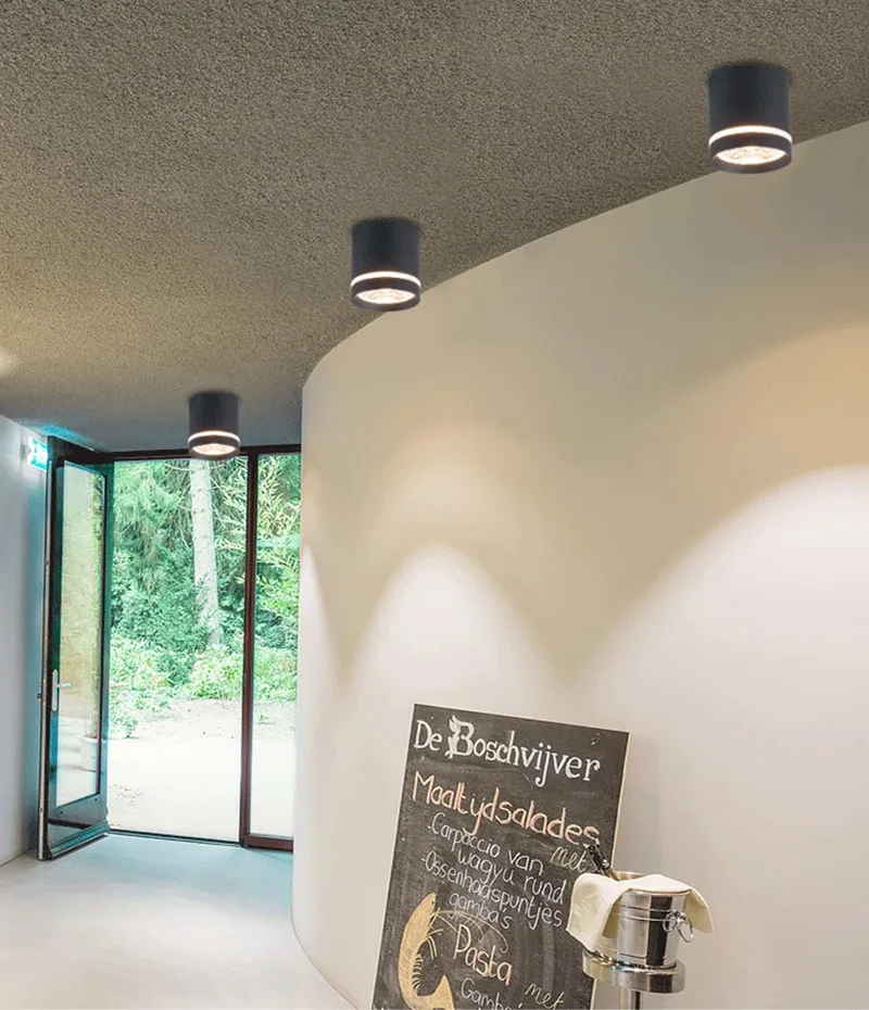 Dimmable Cylinder LED Downlights 7W 10W 12W COB LED Ceiling Spot Lights AC85~265V LED Background Lamps Indoor Lighting