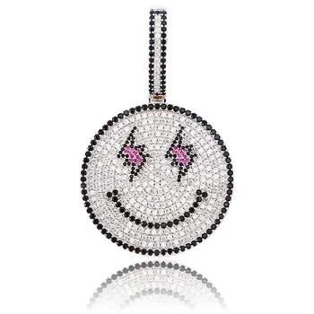 Ice Out Smiling Face Pendant With Chain 2 Colors Bling AAA Cubic Zircon Necklace For Men's Hip Hop Jewelry Gifts
Ice Out Smiling Face Pendant With Chain 2 Colors Bling AAA Cubic Zircon Necklace For Men's Hip Hop Jewelry Gifts