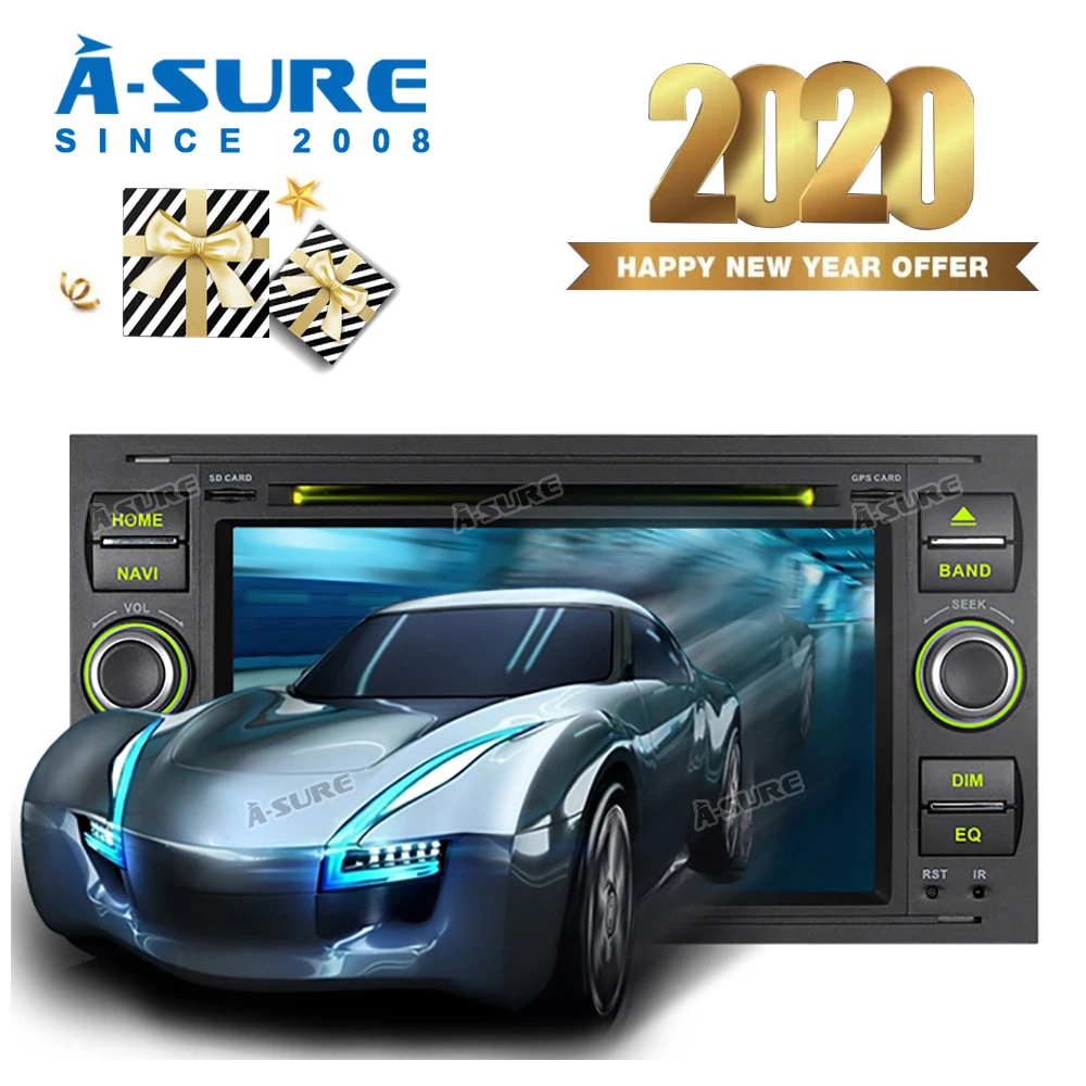 Автомобильный мультимедийный плеер A Sure 2 Din 7 дюймовый автомобильный
