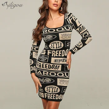 Ailigou 2020 New Women's Dress Print Sexy Jacquard Long Sleeve Round Neck Knee Long Bodycon Women's Party Dress Vestidos 
Ailigou 2020 New Women's Dress Print Sexy Jacquard Long Sleeve Round Neck Knee Long Bodycon Women's Party Dress Vestidos