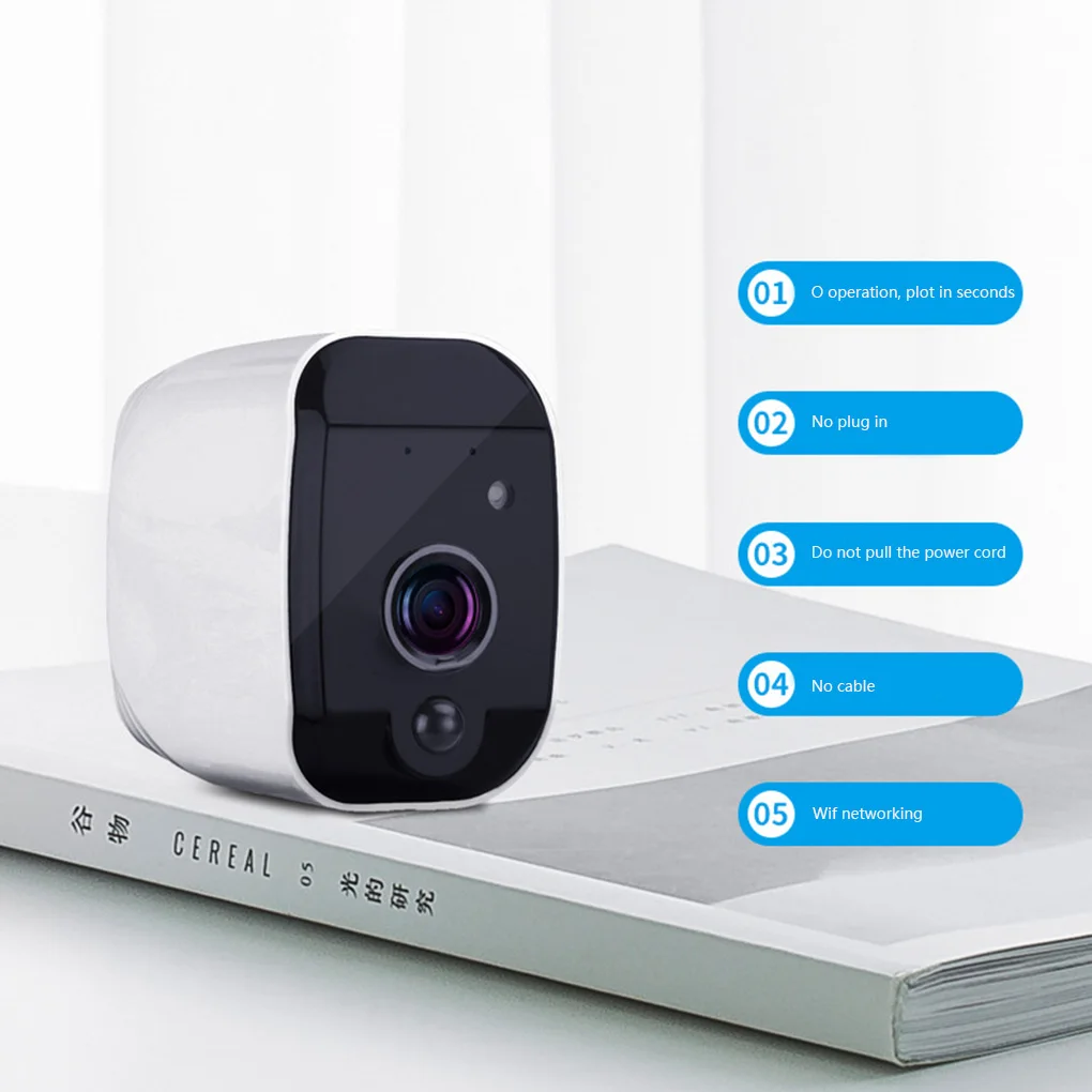 Smart WIFI Security Camera Wireless Intelligent Cable-free Camera Support Video Intercom 1080P
Smart WIFI Security Camera Wireless Intelligent Cable-free Camera Support Video Intercom 1080P