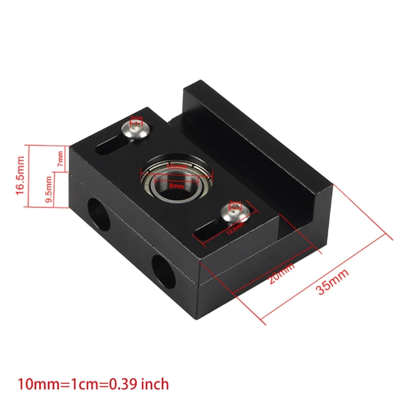 Adjustable Aluminum Z-Axis Lead Screw Top Mount for Tornado CR-10 Ender-3 V2/3 Pro Z-Rod Bearing Holder
Adjustable Aluminum Z-Axis Lead Screw Top Mount for Tornado CR-10 Ender-3 V2/3 Pro Z-Rod Bearing Holder
