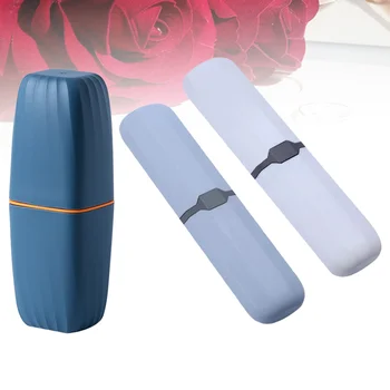 1 Set Toothbrush Storage Boxes Travel Toothpaste Cases Holders Portable Plastic Containers for Travel Trip Home (Blue and White)
1 Set Toothbrush Storage Boxes Travel Toothpaste Cases Holders Portable Plastic Containers for Travel Trip Home (Blue and White)