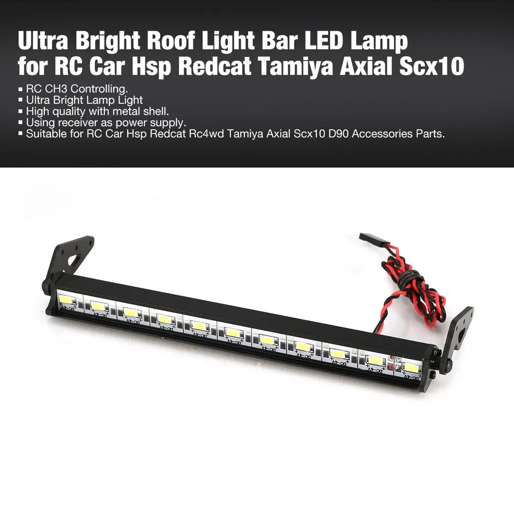 Ultra Bright Roof Light Bar LED Lamp with 36 Led for RC Car Hsp Redcat Rc4wd Tamiya Axial Scx10 D90 Accessories Parts
Ultra Bright Roof Light Bar LED Lamp with 36 Led for RC Car Hsp Redcat Rc4wd Tamiya Axial Scx10 D90 Accessories Parts