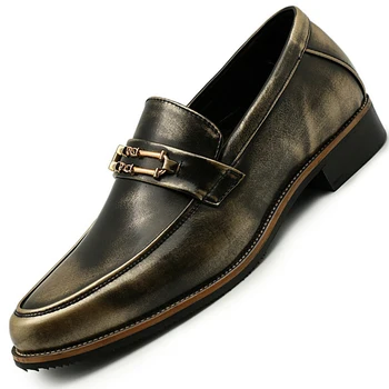 Retro Formal Shoes Men Italian Leather Shoes Party Social Shoe Male Slip on Dress Shoes Elegant Office Shoes Gold Black Red Blue
Retro Formal Shoes Men Italian Leather Shoes Party Social Shoe Male Slip on Dress Shoes Elegant Office Shoes Gold Black Red Blue