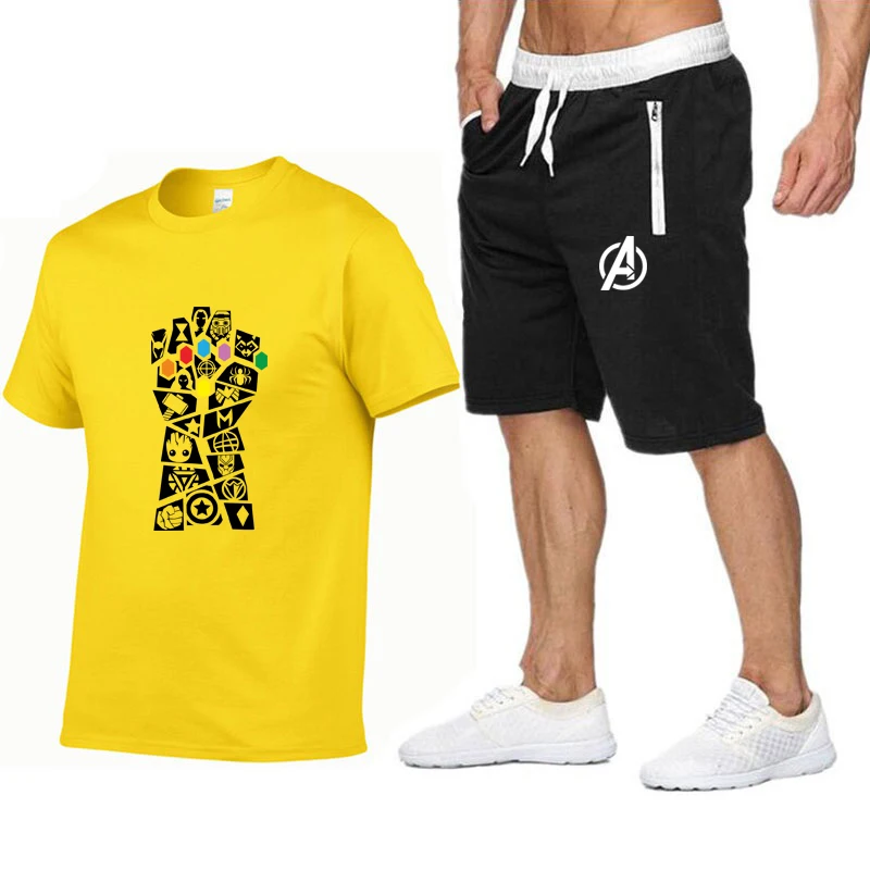 Avengers Men T Shirt Shorts Set Infinity Gauntlet Tracksuit Sweatpants Harajuku T-shirt Summer Jogging Trackpants Running Pants 
Avengers Men T Shirt Shorts Set Infinity Gauntlet Tracksuit Sweatpants Harajuku T-shirt Summer Jogging Trackpants Running Pants