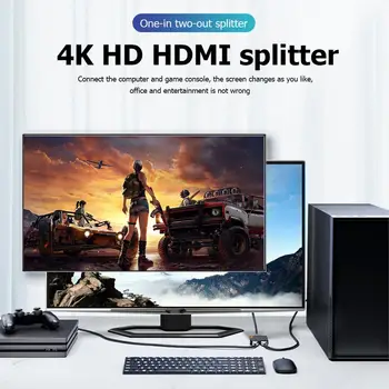 Home Office High Speed 4K HDMI Switch Multimedia Port Splitter Bi-Direction 1x2/2x1 Adapter Video Display Switcher Splitter
Home Office High Speed 4K HDMI Switch Multimedia Port Splitter Bi-Direction 1x2/2x1 Adapter Video Display Switcher Splitter