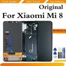 Ensemble écran tactile LCD de remplacement, avec châssis, pour Xiaomi MI8 Mi 8 M1803E1A, Original=