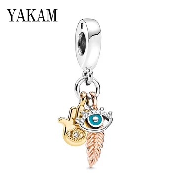 Blue Devil's Eye Pendant Fit Original Pandora Charms Bracelet Women Hand Of Fatima Palm Dangle Wing Beads for Jewelry Making DIY
Blue Devil's Eye Pendant Fit Original Pandora Charms Bracelet Women Hand Of Fatima Palm Dangle Wing Beads for Jewelry Making DIY