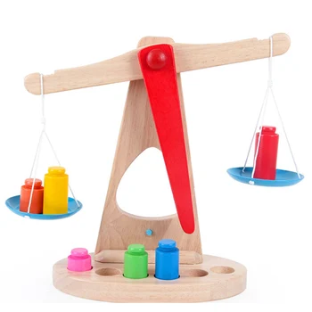 Wooden toys Kids Small Balance Scale Toy Education Toy With 6 Weights Maths Enlightenment Toy Children Baby Birthday Gift
Wooden toys Kids Small Balance Scale Toy Education Toy With 6 Weights Maths Enlightenment Toy Children Baby Birthday Gift