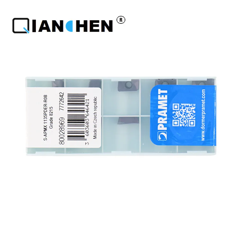 Authentic Original PRAMET S-APMX 1135PDER-R08 8210 CNC square shoulder milling cutter insert Ten pieces of a box
Authentic Original PRAMET S-APMX 1135PDER-R08 8210 CNC square shoulder milling cutter insert Ten pieces of a box