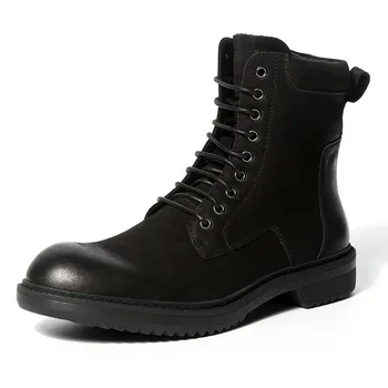 Men Vintage Casual Genuine Leather Martin Boots Male Cow Leather Motorcycle Boots Shoes Lace-up Outdoor Tooling Boots
Men Vintage Casual Genuine Leather Martin Boots Male Cow Leather Motorcycle Boots Shoes Lace-up Outdoor Tooling Boots