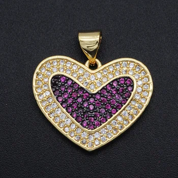 5pcs/lot 22x22mm 100% CZ Zircon DIY Jewelry Heart Charm Pendant Wholesale Bracelet Making Charm Necklace Making Charms
5pcs/lot 22x22mm 100% CZ Zircon DIY Jewelry Heart Charm Pendant Wholesale Bracelet Making Charm Necklace Making Charms