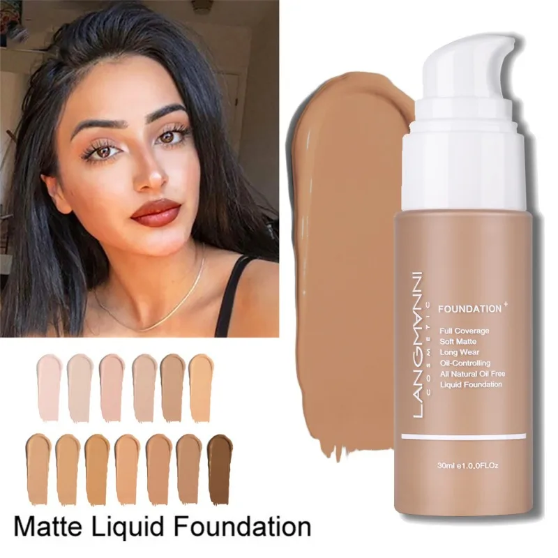 30ml Cosmetic Base Face Liquid Foundation Cream 13 Colors Full Coverage Concealer Oil-control Soft Face Makeup Foundation -
30ml Cosmetic Base Face Liquid Foundation Cream 13 Colors Full Coverage Concealer Oil-control Soft Face Makeup Foundation -
