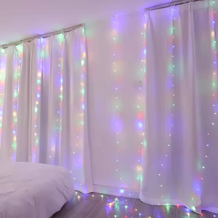 Garland Curtain for Room New Year's Wedding Christmas Lights Decorations Curtains For Home Festoon Led Light Decor Fairy Lights
Garland Curtain for Room New Year's Wedding Christmas Lights Decorations Curtains For Home Festoon Led Light Decor Fairy Lights
