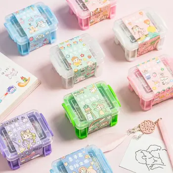 MINKYS Kawaii Cute Washi Masking Tape Set With Storage Box And Sticker, Diary Decorative Adhesive Tape School Stationery 
MINKYS Kawaii Cute Washi Masking Tape Set With Storage Box And Sticker, Diary Decorative Adhesive Tape School Stationery