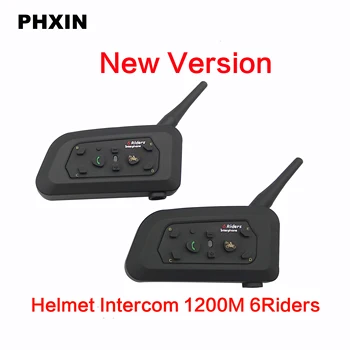 2PCS V6 Intercom Motorcycle Helmet Headset Helmet Bluetooth Headset 6 Riders 1200M BT Wireless Intercomunicadores Moto MP3 
2PCS V6 Intercom Motorcycle Helmet Headset Helmet Bluetooth Headset 6 Riders 1200M BT Wireless Intercomunicadores Moto MP3