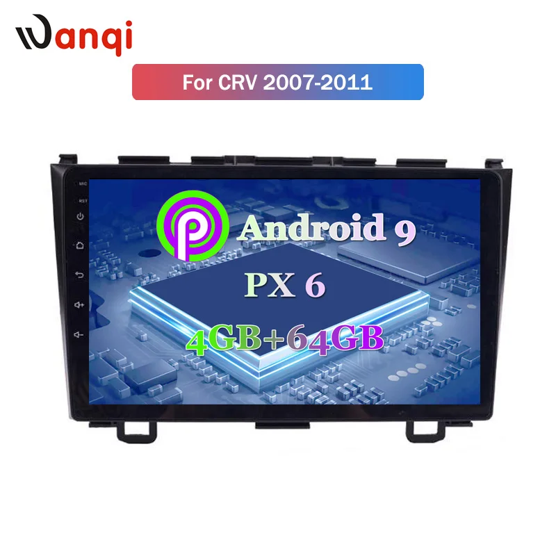 Perfect 9 inch factory android 9.0 car dvd player For Honda CRV 2007-2011 with audio radio multimedia gps navigation system 1