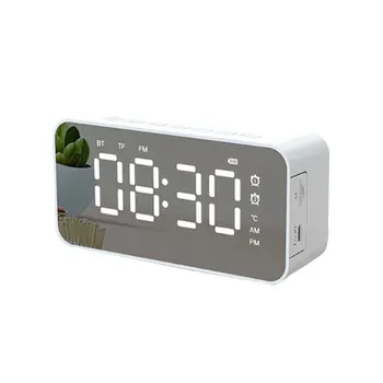 Bass Portable FM Radio Home TF Card Wireless LED Display Bluetooth Speaker Mirror Alarm Clock USB Rechargeable Car Built In MIC
Bass Portable FM Radio Home TF Card Wireless LED Display Bluetooth Speaker Mirror Alarm Clock USB Rechargeable Car Built In MIC