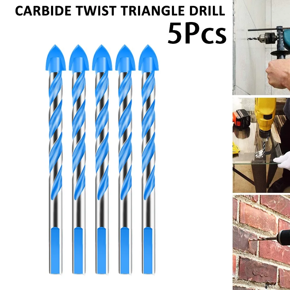 5 Pcs Drill Bits Carbide Triangle Drill Bits Marble Drilling Glass Tile Ceramic Drill Bit For Wood Cutter Woodworking Tools
5 Pcs Drill Bits Carbide Triangle Drill Bits Marble Drilling Glass Tile Ceramic Drill Bit For Wood Cutter Woodworking Tools