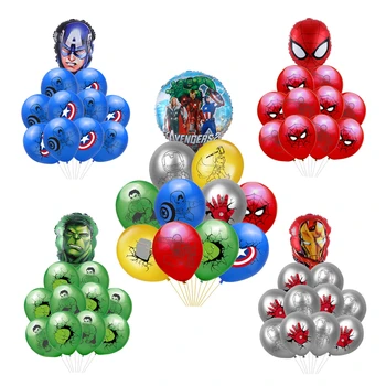 New 1Set Spiderman Hulk Captain America Iron Man Latex Balloons The Super hero Ballons Birthday Party Decorations Toys
New 1Set Spiderman Hulk Captain America Iron Man Latex Balloons The Super hero Ballons Birthday Party Decorations Toys