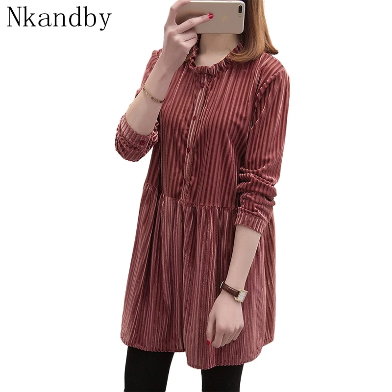 Plus Size Striped Women Tops Tees 2019 Autumn Korean Fashion Loose Ruffles Blouses Long Sleeve Oversized Pullovers Lady Shirts
Plus Size Striped Women Tops Tees 2019 Autumn Korean Fashion Loose Ruffles Blouses Long Sleeve Oversized Pullovers Lady Shirts