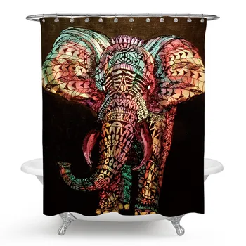 Animals Elephant Pattern Bathroom Curtain Set Nordic Polyester Bath Screens Waterproof Shower Curtains
Animals Elephant Pattern Bathroom Curtain Set Nordic Polyester Bath Screens Waterproof Shower Curtains