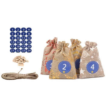 Bronzing Linen Christmas Gift Bag Drawstring Pocket New Cotton Linen Gift Packaging Bag Digital Sticker Set
Bronzing Linen Christmas Gift Bag Drawstring Pocket New Cotton Linen Gift Packaging Bag Digital Sticker Set